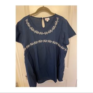 Lularoe Paisley boho blouse, size XL